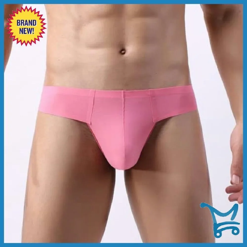 Men's Mesh Thong Underwear Low Rise Stretch Quick-Dry G-String Briefs